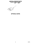 MISCELLANEOUS, OPTIONAL Diagram and Parts List for DUL100PKQ0  Whirlpool Dishwasher