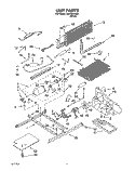 UNIT Diagram and Parts List for 3XKVN510001  Whirlpool Refrigerator
