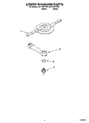LOWER WASHARM PARTS Diagram and Parts List for DU1148XTPQ1  Whirlpool Dishwasher
