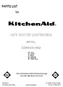 FRONT COVER Diagram and Parts List for KHWS160JMY0  KitchenAid Miscellaneous