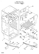 LINER Diagram and Parts List for TT14DKXEW16  Estate Refrigerator