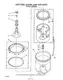 AGITATOR, BASKET AND TUB Diagram and Parts List for LA5000XSW0  Whirlpool Washer