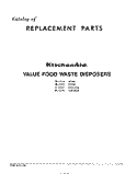 SECTION Diagram and Parts List for KD100  KitchenAid Food Waste Disposer