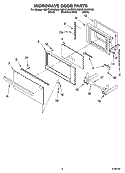 Part Location Diagram of 9760544 Whirlpool Door Handle