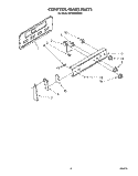 CONTROL PANEL Diagram and Parts List for RF302BXVG2  Whirlpool Range