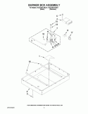 BURNER BOX ASSEMBLY Diagram and Parts List for KGCD807XSS01  KitchenAid Cooktop