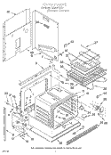 OVEN, LIT/OPTIONAL Diagram and Parts List for RS610PXYH1  Whirlpool Range