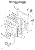 REFRIGERATOR DOOR, LIT/OPTIONAL Diagram and Parts List for 4YET18PKAW00  Whirlpool Refrigerator
