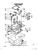BURNER BOX Diagram and Parts List for SC8536ERW2  Whirlpool Cooktop