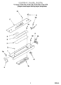 CONTROL PANEL Diagram and Parts List for GY396LXGQ2  Whirlpool Range