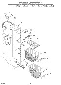 FREEZER LINER Diagram and Parts List for GS2SHGXLQ00  Whirlpool Refrigerator