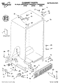 CABINET, LITERATURE Diagram and Parts List for GD2NHGXKT01  Whirlpool Refrigerator