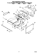 TOP VENTING PARTS Diagram and Parts List for KEMC307KBL04  KitchenAid Microwave Oven Combo