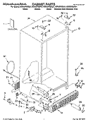CABINET PARTS Diagram and Parts List for KSRI25FNSS01  KitchenAid Refrigerator