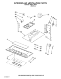 INTERIOR AND VENTILATION PARTS Diagram and Parts List for WMH32L19AS0  Whirlpool Microwave