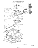MACHINE BASE Diagram and Parts List for LA6200XPW3  Whirlpool Washer