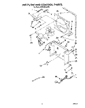 AIR FLOW AND CONTROL Diagram and Parts List for BHDH2500AS0  Whirlpool Dehumidifier