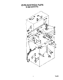 OVEN ELECTRICAL Diagram and Parts List for SM958PEPW0  Whirlpool Range