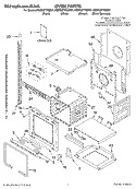 OVEN PARTS Diagram and Parts List for KEMC377KWH01  KitchenAid Microwave Oven Combo