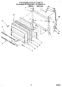 FREEZER DOOR Diagram and Parts List for RT18DKXAL01  Roper Refrigerator