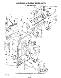 CONTROLS AND REAR PANEL Diagram and Parts List for LA6053XTF0  Whirlpool Washer