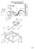 MACHINE BASE Diagram and Parts List for LLT8244DZ0  Whirlpool Washer