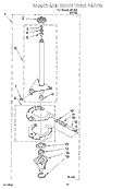 BRAKE AND DRIVE TUBE PARTS Diagram and Parts List for IJ47001  Inglis Washer