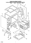 OVEN CHASSIS PARTS Diagram and Parts List for YKGRT607HT9  KitchenAid Range