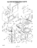 WATER DISTRIBUTION Diagram and Parts List for IACS50  Whirlpool Ice Maker