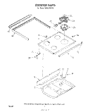 COOK TOP Diagram and Parts List for RE953PXKT0  Whirlpool Range