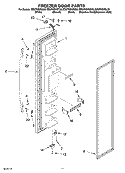 FREEZER DOOR PARTS Diagram and Parts List for ED2FHEXSL00  Whirlpool Refrigerator