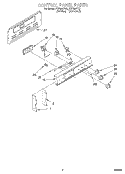 CONTROL PANEL Diagram and Parts List for FEP330YW2  Roper Range