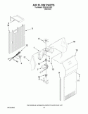 AIR FLOW PARTS Diagram and Parts List for GS2KVAXVS02  Whirlpool Refrigerator