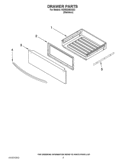 DRAWER PARTS Diagram and Parts List for KGRS206XSS3  KitchenAid Range