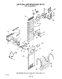 AIR FLOW AND RESERVOIR Diagram and Parts List for KSRF42DTX10  KitchenAid Refrigerator