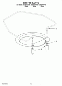 HEATER PARTS Diagram and Parts List for GU3600XTVQ0  Whirlpool Dishwasher