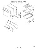 Part Location Diagram of 878105 Whirlpool Support, Oven Door Hinge (Left Side)