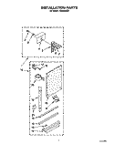 INSTALLATION, LITERATURE Diagram and Parts List for ACM062XZ0  Whirlpool Air Conditioner