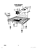 BASE PLATE Diagram and Parts List for MW7500XW0  Whirlpool Microwave