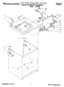 TOP AND CABINET, LIT/OPTIONAL Diagram and Parts List for KAWE570BWH1  KitchenAid Washer