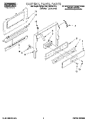 CONTROL PANEL, LITERATURE Diagram and Parts List for FGP357YW2  Whirlpool Range