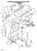 Part Location Diagram of 8318783 Whirlpool PANEL-CNTL