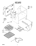 UNIT, LIT/OPTIONAL Diagram and Parts List for FES310YL0  Whirlpool Range