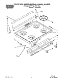 SECTION Diagram and Parts List for FGP315YW1  Roper Range