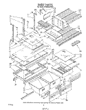 SHELF , LIT/OPTIONAL Diagram and Parts List for ET20DKXTM03  Whirlpool Refrigerator