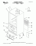 CABINET PARTS Diagram and Parts List for GB9SHDXVQ02  Whirlpool Refrigerator