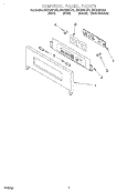 CONTROL PANEL Diagram and Parts List for GSC308PJS3  Whirlpool Microwave Oven Combo