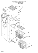 FREEZER LINER Diagram and Parts List for GD25DCXHS00  Whirlpool Refrigerator