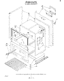 OVEN , LITERATURE Diagram and Parts List for SE950PSKW1  Whirlpool Range