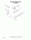 CONTROL PANEL PARTS Diagram and Parts List for KSSO36FTX03  KitchenAid Refrigerator